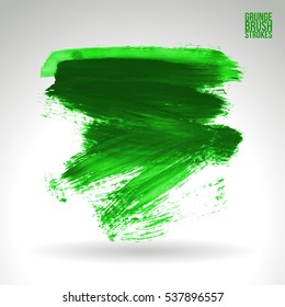 Brush stroke and texture. Vector design. Underline and border.