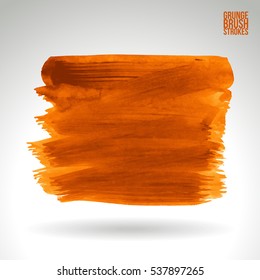 Brush stroke and texture. Vector design. Underline and border.