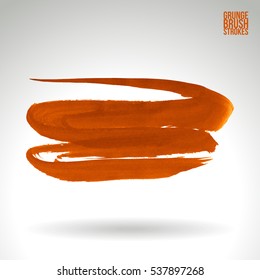 Brush stroke and texture. Vector design. Underline and border.