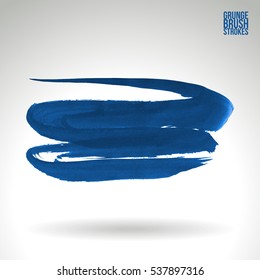 Brush stroke and texture. Vector design. Underline and border.