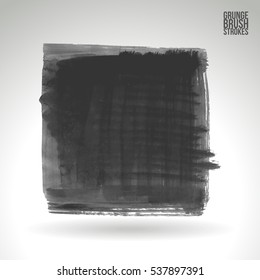 Brush stroke and texture. Vector design. Underline and border.