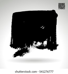 Brush stroke and texture. Vector design. Underline and border.