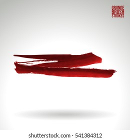 Brush stroke and texture. Vector design. Underline and border.