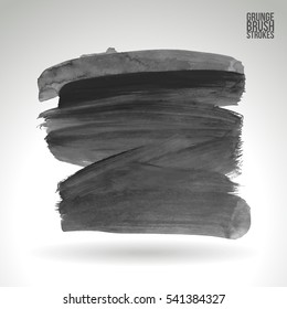 Brush stroke and texture. Vector design. Underline and border.