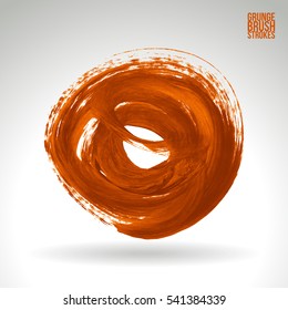 Brush stroke and texture. Vector design. Underline and border.