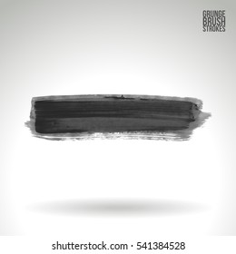 Brush stroke and texture. Vector design. Underline and border.