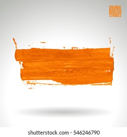Brush stroke and texture. Vector design. Underline and border.