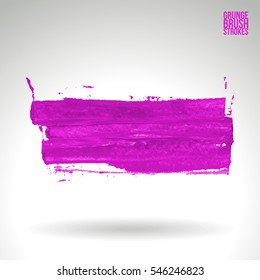 Brush stroke and texture. Vector design. Underline and border.