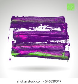 Brush stroke and texture. Vector design. Underline and border.