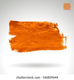 Brush stroke and texture. Vector design. Underline and border.