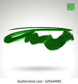 Brush stroke and texture. Vector design. Underline and border.