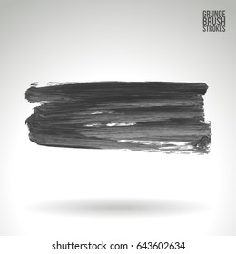 Brush stroke and texture. Vector design. Underline and border.
