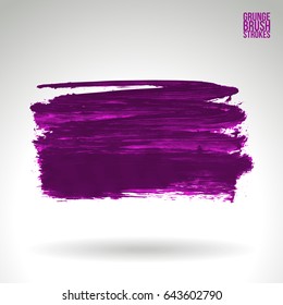 Brush stroke and texture. Vector design. Underline and border.