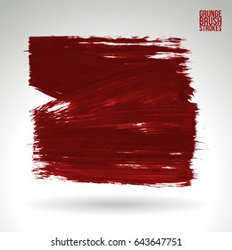 Brush stroke and texture. Vector design. Underline and border.