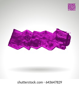 Brush stroke and texture. Vector design. Underline and border.