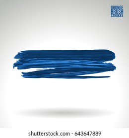 Brush stroke and texture. Vector design. Underline and border.