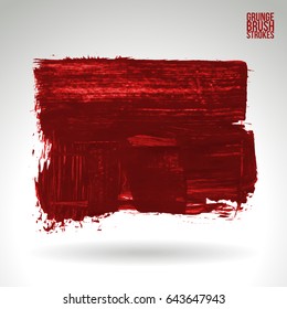 Brush stroke and texture. Vector design. Underline and border.