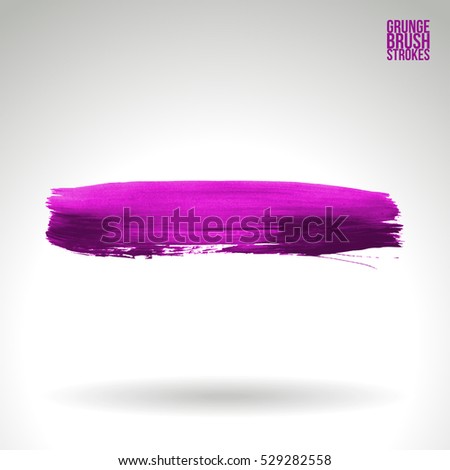 Brush stroke and texture. Vector design. Underline and border.