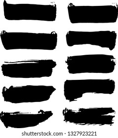 Brush stroke vector elements