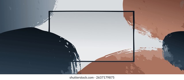 Brush stroke vector. Grunge design elements. Dirty texture banner. Painted rectangles and diagonal brush background