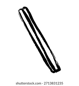 Ilustración vectorial de la carrera del cepillo de palillos de canela.