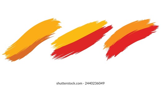 Brush stroke vector illustration on white background