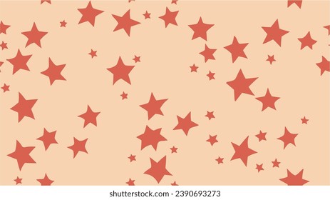 Brush stroke vector illustration. Seamless background with decorative stars. Hand hatching. Stars Seamless pattern Vector. Color vector pattern with stars on the background.