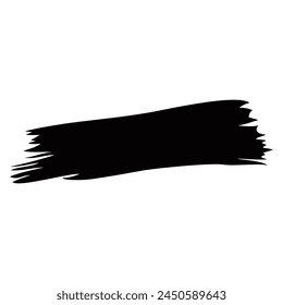 Pincelada. Pincel de Vector, Plantilla de pinceladas. Elemento de diseño Grunge. Sucio Anuncio de textura de sufrimiento. Objetos pintados sucios