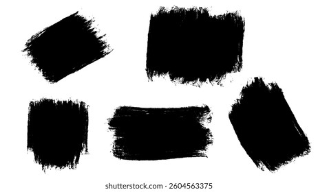 Brush Stroke Vector Set for Modern Abstract Art