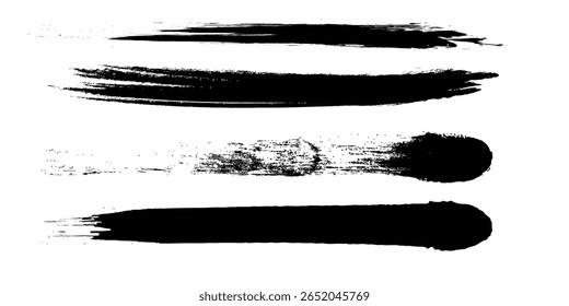 Brush stroke vector. Text box set. Paint brush collection. Grunge design elements. Dirty texture banner. Painted rectangles and fancy and modern diagonal brush background.	
