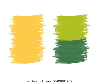 Brush stroke Vertical backgrounds in trendy traditional St Patrick Day shades. Set of 2 Isolated