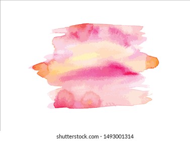 brush stroke watercolor background.vector creative illustration.