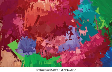 Brush strokes abstract colorful background