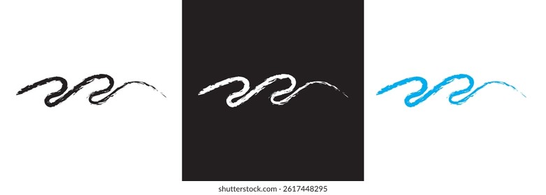Brush strokes , abstract grunge texture . Artistic design element, paint smear, ink splatter, creative graphic element. Vector illustration. isolated on white and black background. EPS 10