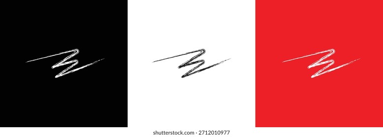 Brush strokes , abstract grunge texture . Artistic design element, paint smear, ink splatter, creative graphic element. Vector illustration. isolated on white and black background. EPS 10.