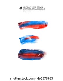 Brush strokes acrylic, gouache
Vector Abstract hand drawn acrylic watercolor background 
Color stain for design Paint brush strokes
Texture template  for banner, background