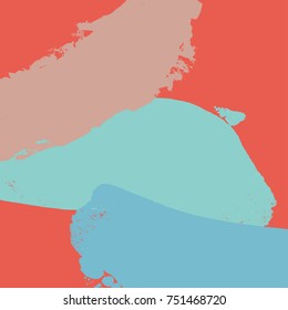Brush strokes background. Hand Drawn texture. Design for banner, poster, card, invitation, placard, brochure, flyer. Vector illustration.