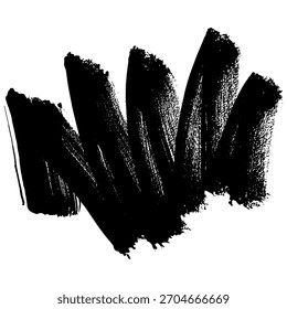 Las pinceladas en negro crean una textura grunge única ideal para el diseño