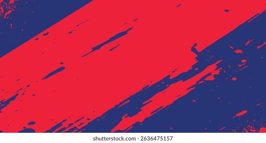brush strokes blue and red,  hand-drawn illustration background eps 10