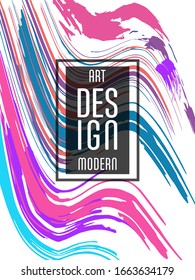 Сovers with brush strokes for books, magazines, catalogs. Vector illustration.