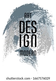 Сovers with brush strokes for books, magazines, catalogs. Vector illustration.