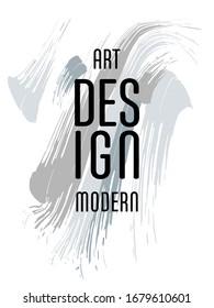 Сovers with brush strokes for books, magazines, catalogs. Vector illustration.