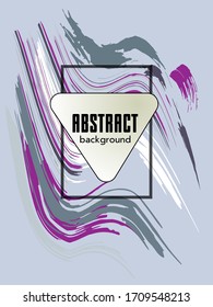 Сovers with brush strokes for books, magazines, catalogs. Vector illustration.