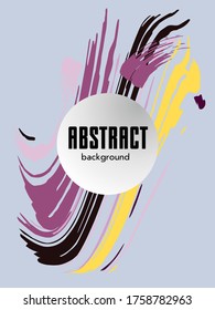 Сovers with brush strokes for books, magazines, catalogs. Vector illustration.