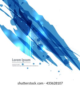 Brush Strokes with Bright Lights Layout/Design Cover Background