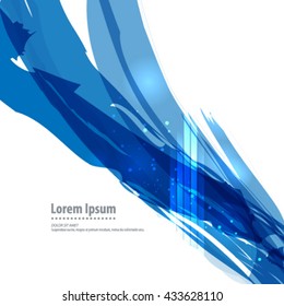 Brush Strokes with Bright Lights Layout/Design Cover Background