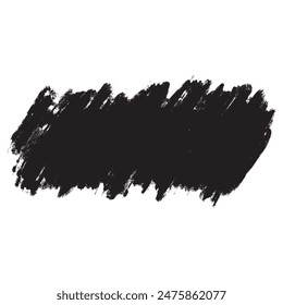 brush strokes, brushes, lines, black paint, grunge. hand drawn graphic element isolated on white background. vector illustration.