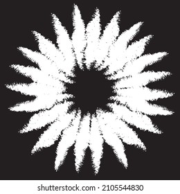 Brush strokes Circle pattern design suitable for fashion textiles, graphics, backgrounds