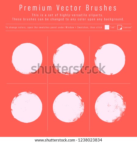 brush strokes collection. artistic hand painted brush set. monochrome ink. vector eps 8