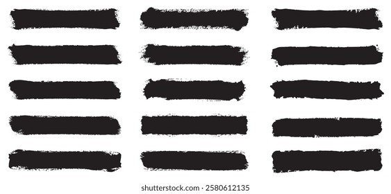  Brush strokes collection. brushes, lines, frames, box, grungy.. Distressed banner. Vector grungy paint brush strokes collection. Black paint spots vector for design.